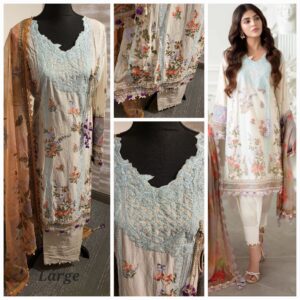 Sana Safinaz Muzlin Lawn collection. 3pc Large size