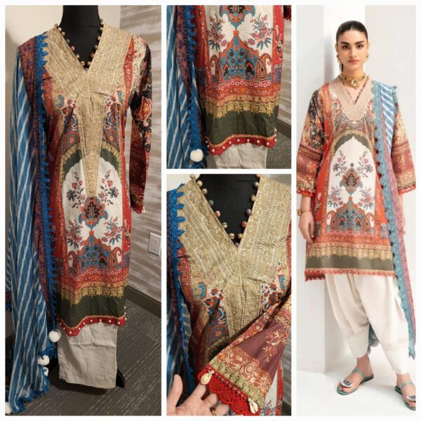 Sana Safinaz Muzlin collection . 3pc Medium size