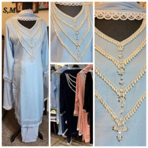 Chiffon Pearl and Sequences 3pc. Size: Small/Medium 