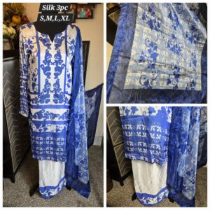 Silk 3pc digital print outfit